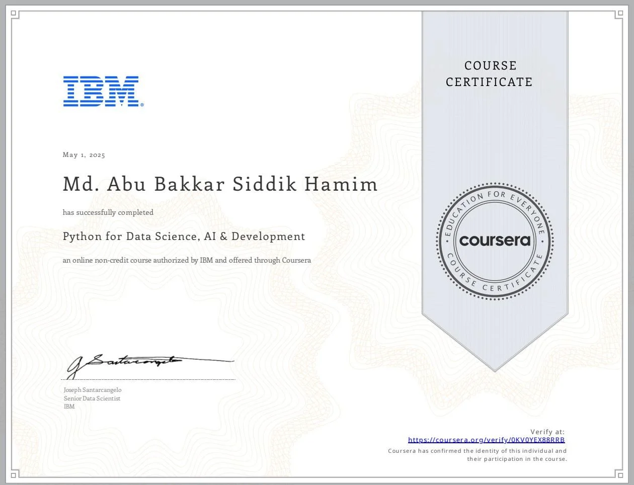 Python for Data Science, AI & Development